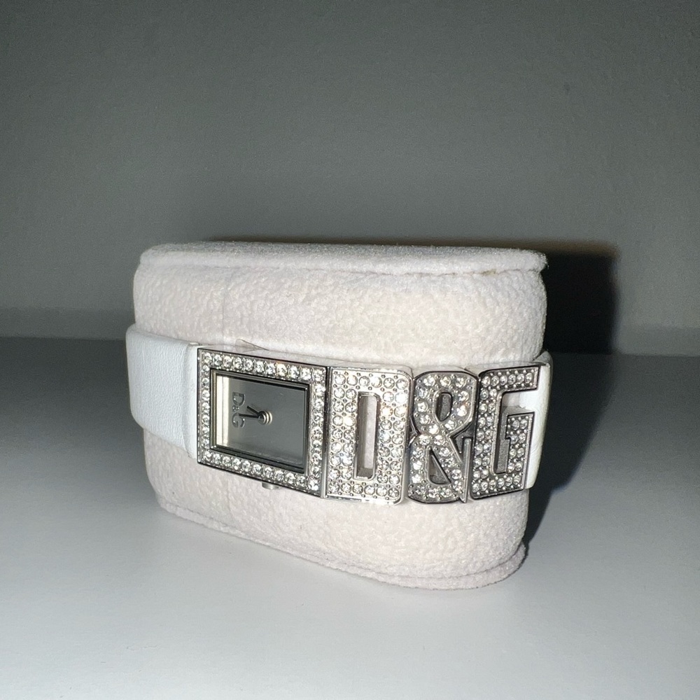Dolce & Gabanna watch white bling